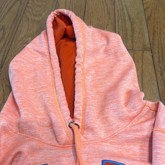 Under Armour orange hoodie sweatshirt. Size medium with ties & kangaroo pocket - Picture 3 of 5